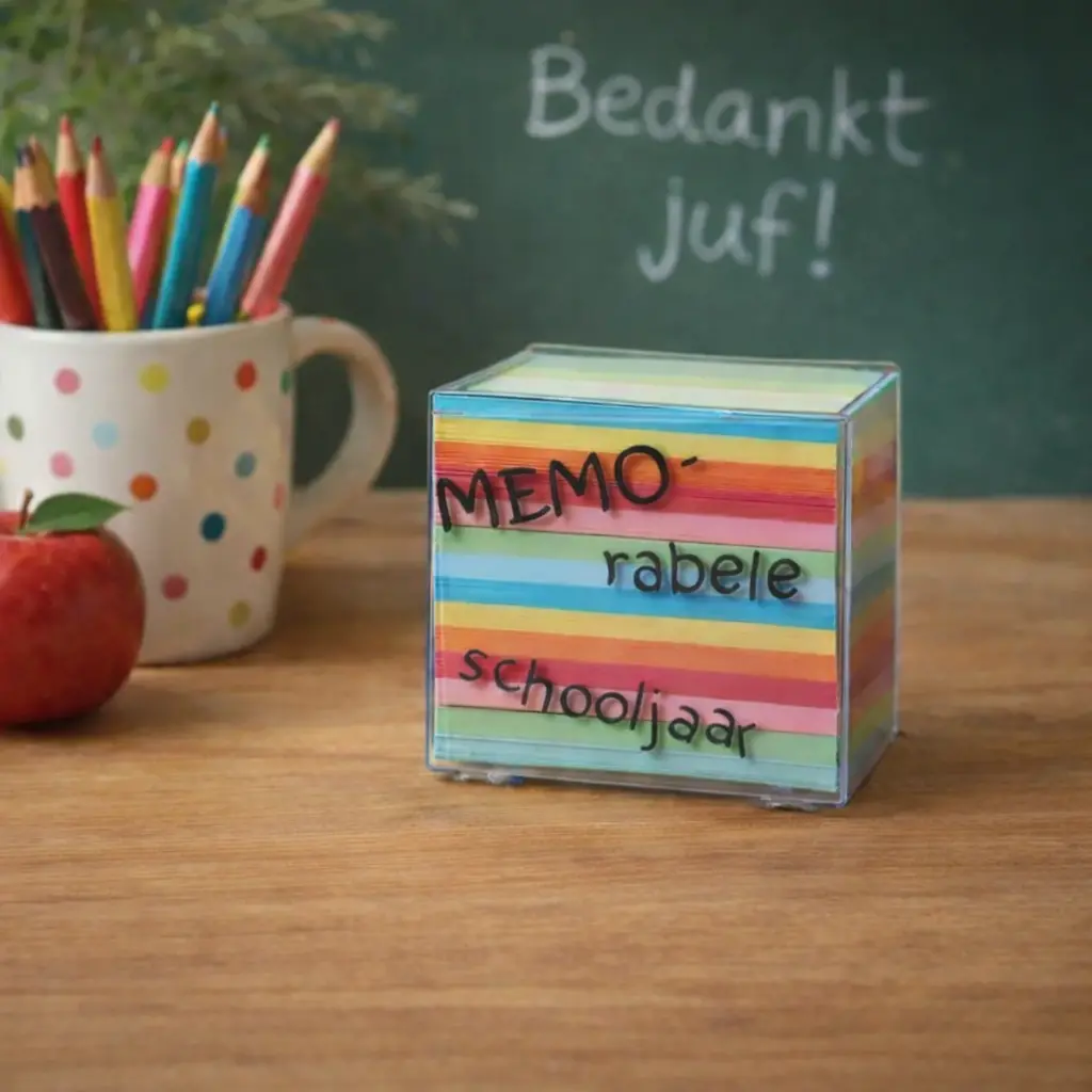 Memoblok met tekst – origineel cadeau voor juf of meester - Afbeelding 2