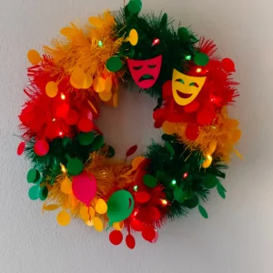 krans carnaval confetti