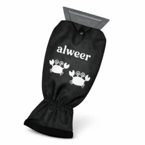 ijskrabber met tekst