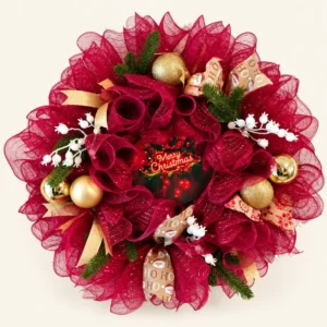 Kerstkrans rood