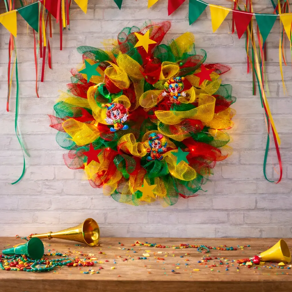 krans carnaval clowns