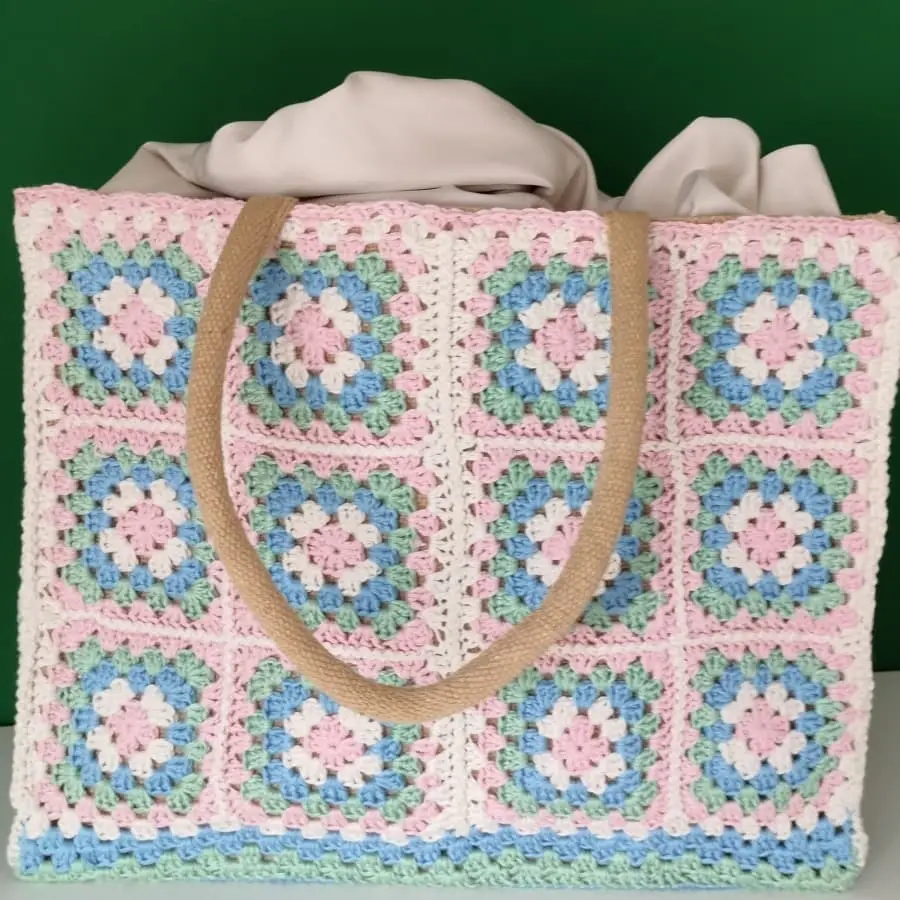 Gehaakte boodschappentas