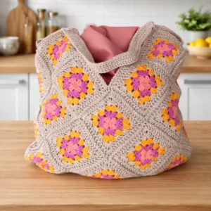 gehaakte tas granny's