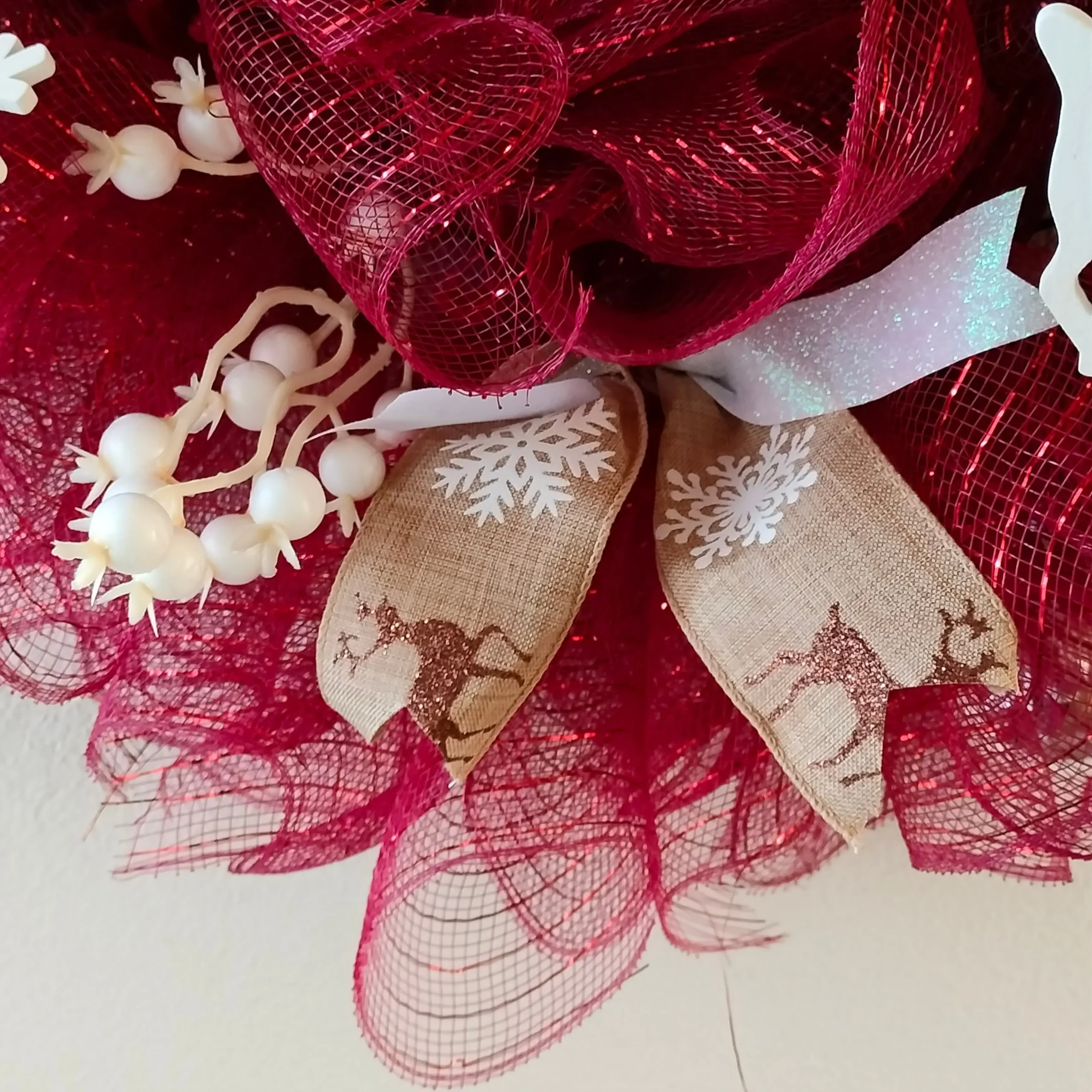 Kerstkrans rood - Afbeelding 6