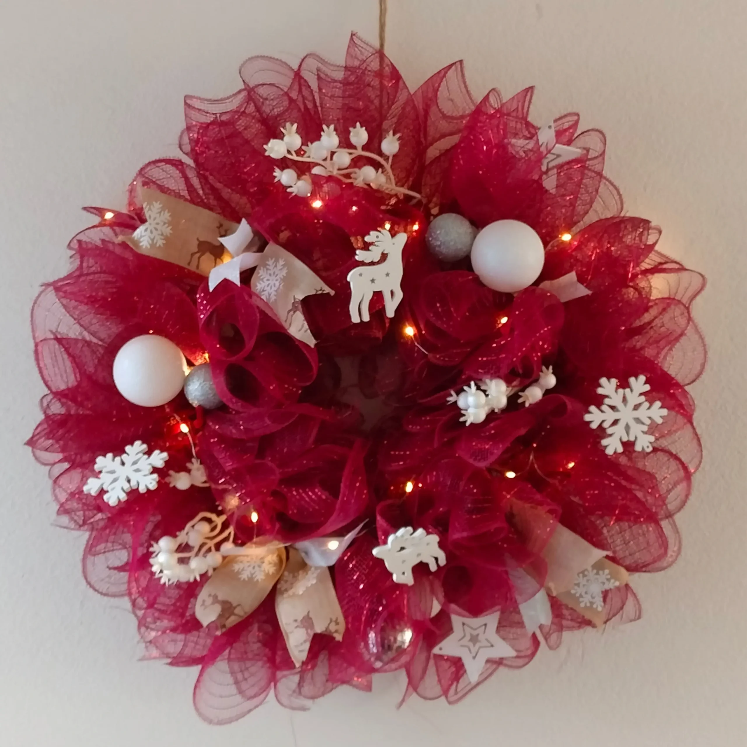 kerstkrans voor aan de deur