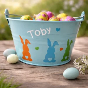 paasemmer met naam blauw