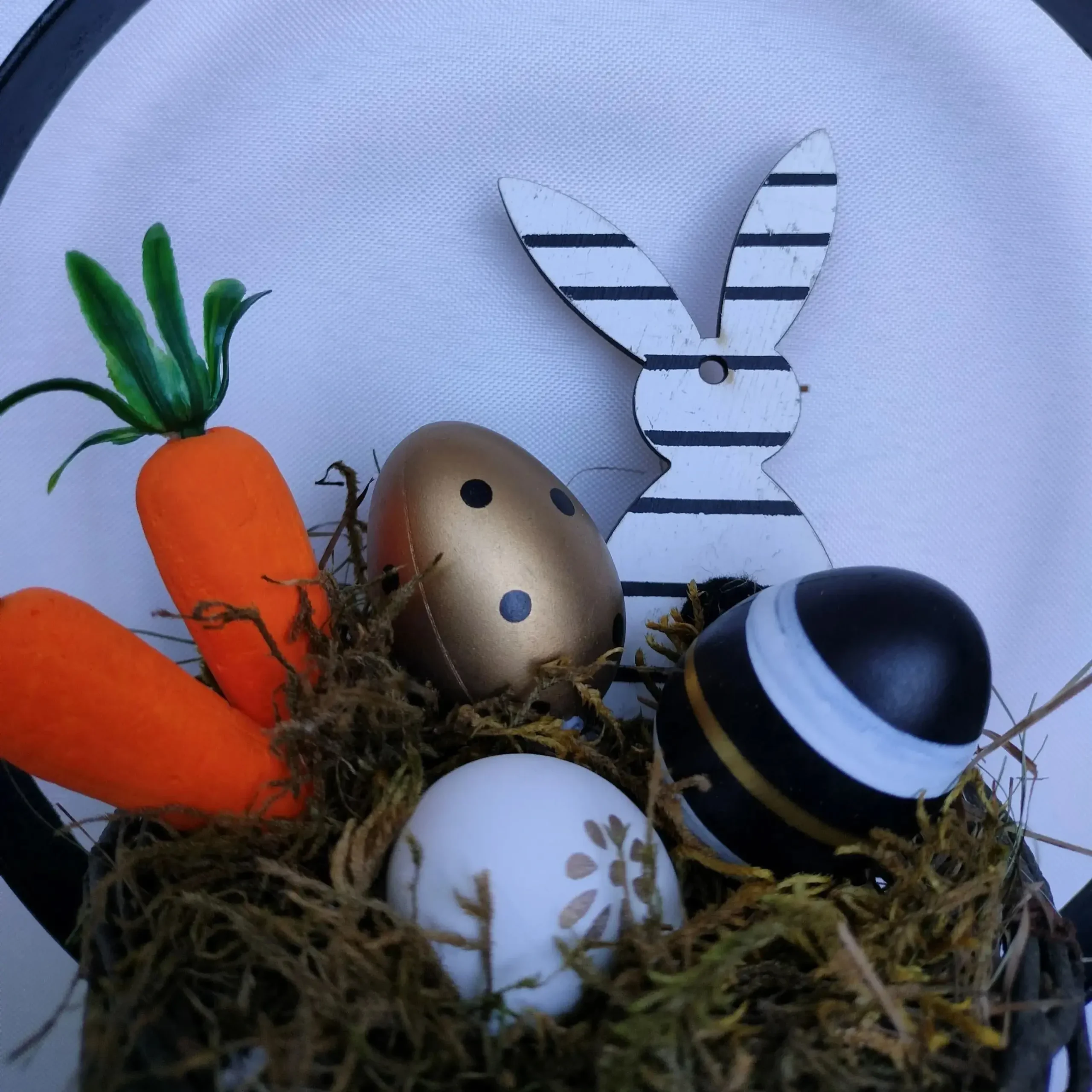 Decoratie Pasen ijzeren frame - Afbeelding 2