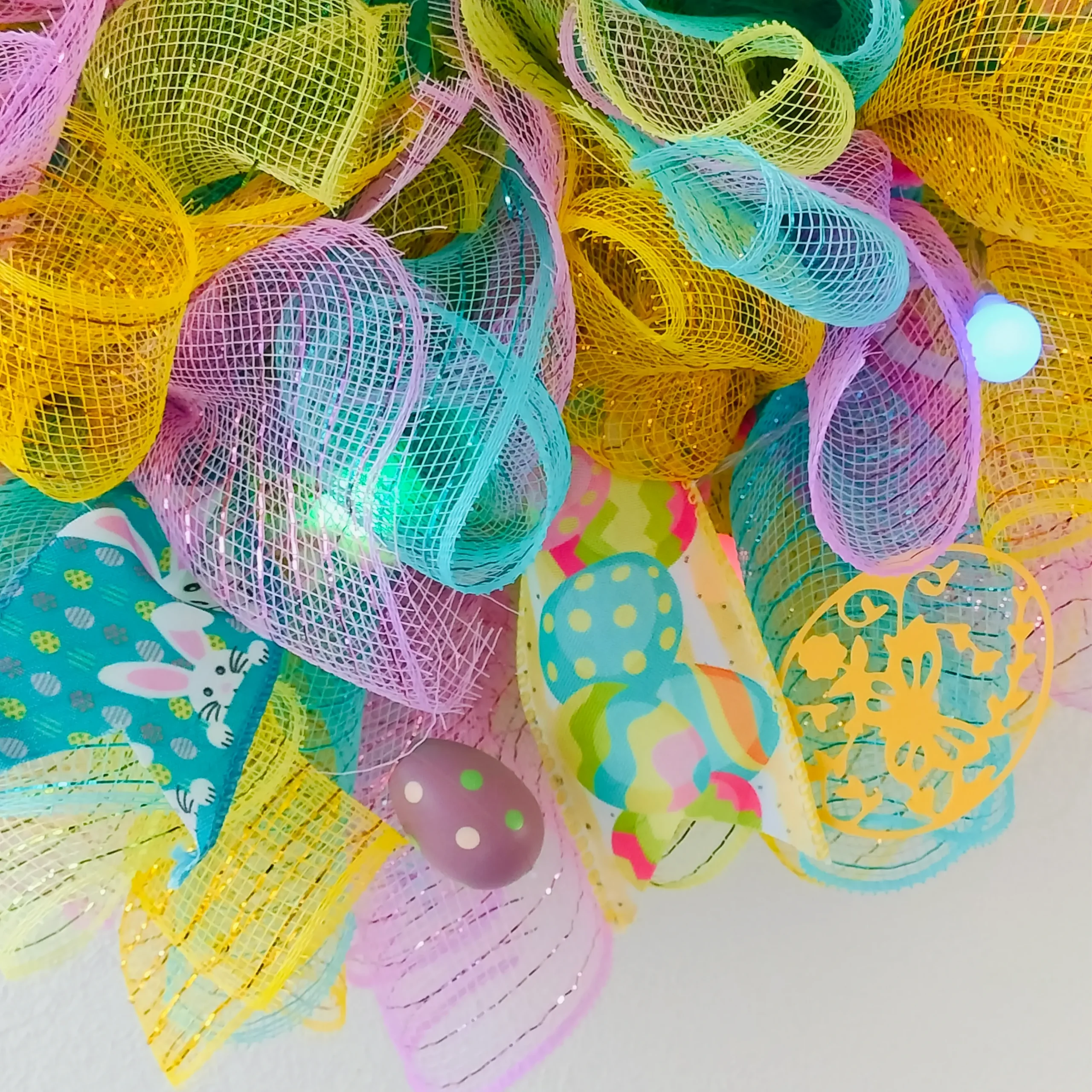 paaskrans met lampjes