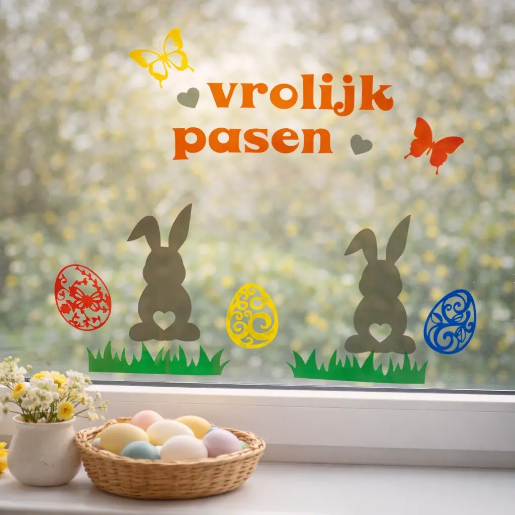 Raamstickers pasen - Afbeelding 2