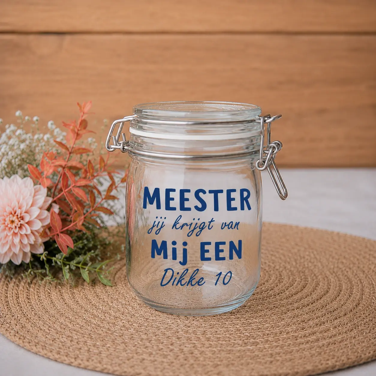 Snoeppot met tekst – eindschooljaar cadeau voor juf of meester - Afbeelding 9