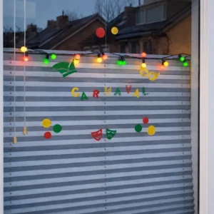 raamsticker carnaval