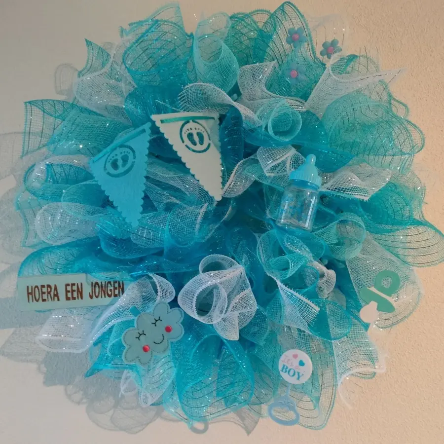 geboorte krans jongen