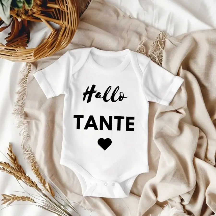 romper met tekst hallo tante