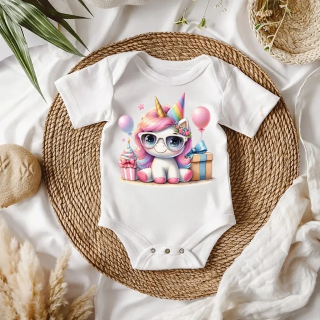 romper met afbeelding eenhoorn