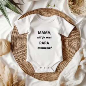 romper met tekst trouwen