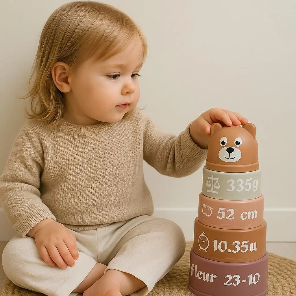 Stapeltoren met naam Fleur