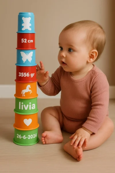 Stapeltoren met naam Livia