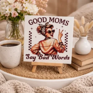 moederdag tegel met afbeelding