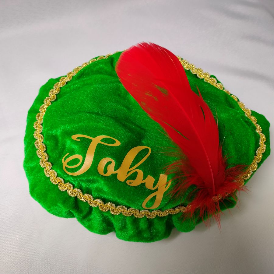 Pietenmuts met naam in de kleur groen