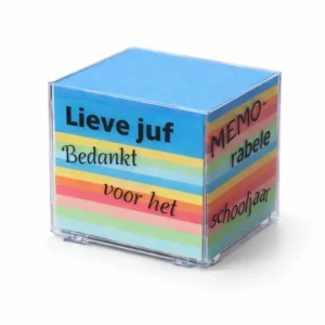 memohouder met tekst