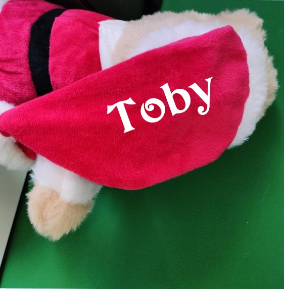 Knuffel kerstbeer met naam