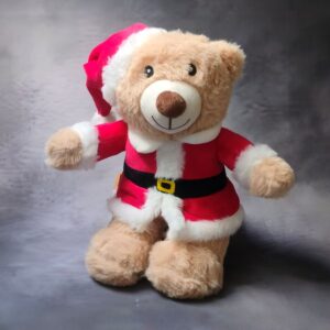 Knuffel kerstbeer met naam. hele mooie zachte beer met naam erop bedrukt