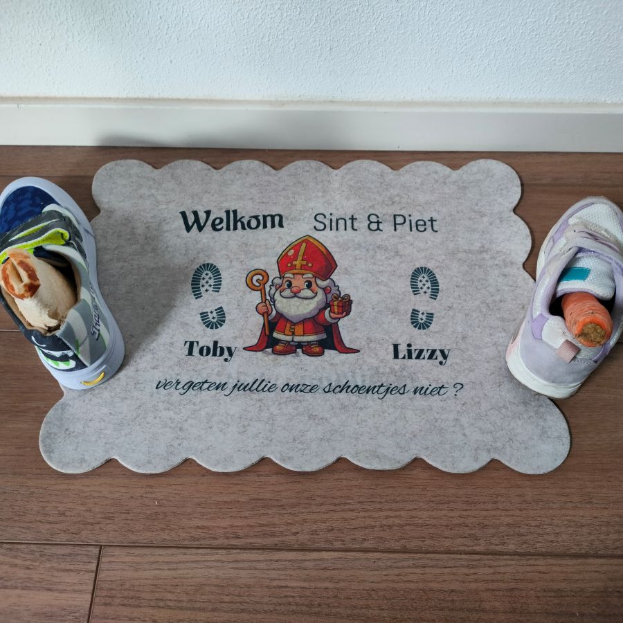 Schoenzetmat voor sinterklaas