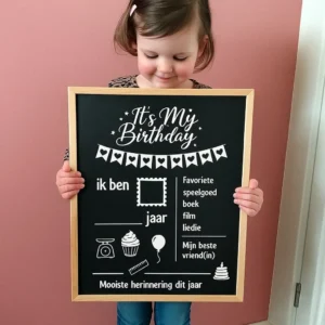 Krijtbord verjaardag