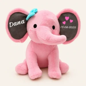 Gepersonaliseerde olifant knuffel met naam