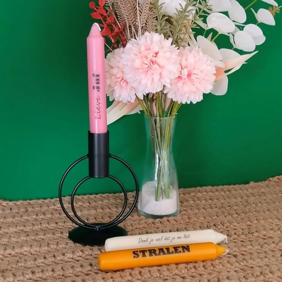 sfeer foto kaarsen met tekst