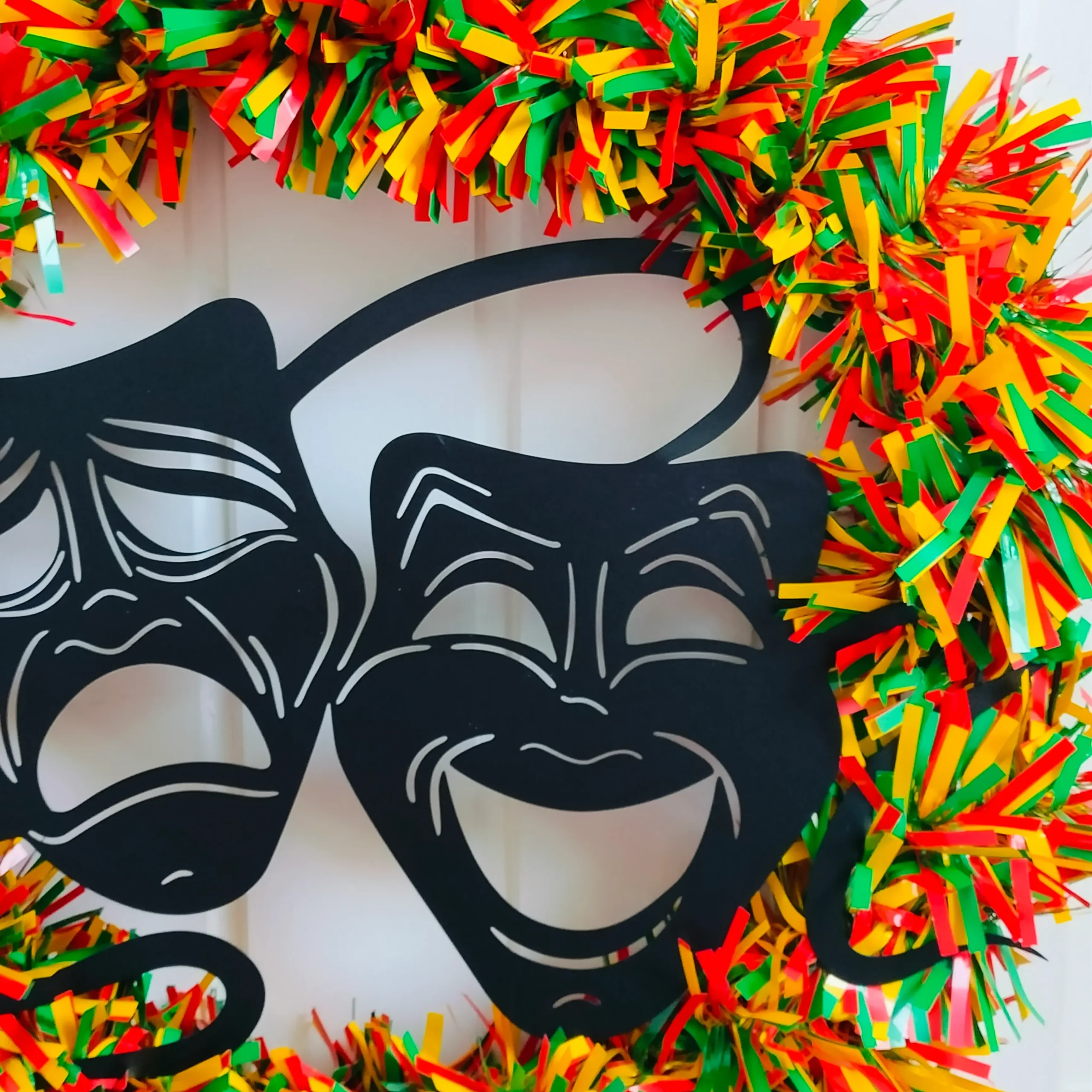 carnaval krans met masker