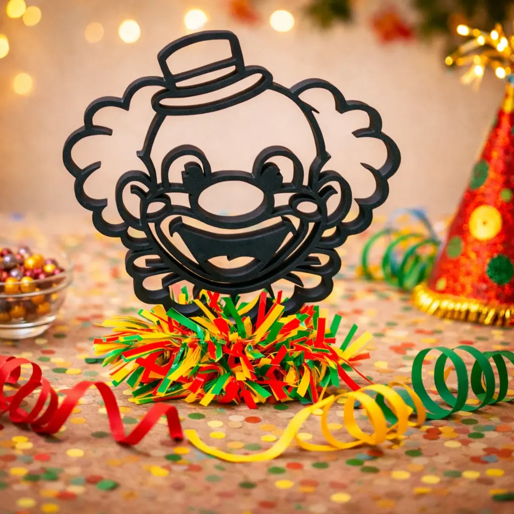 3d geprinte clown carnaval