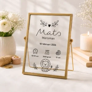 schilderij met tekst mats