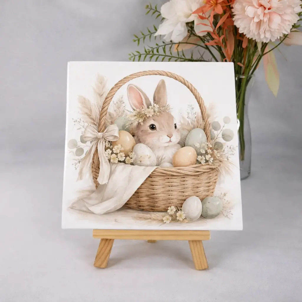 Tegel met afbeelding pasen