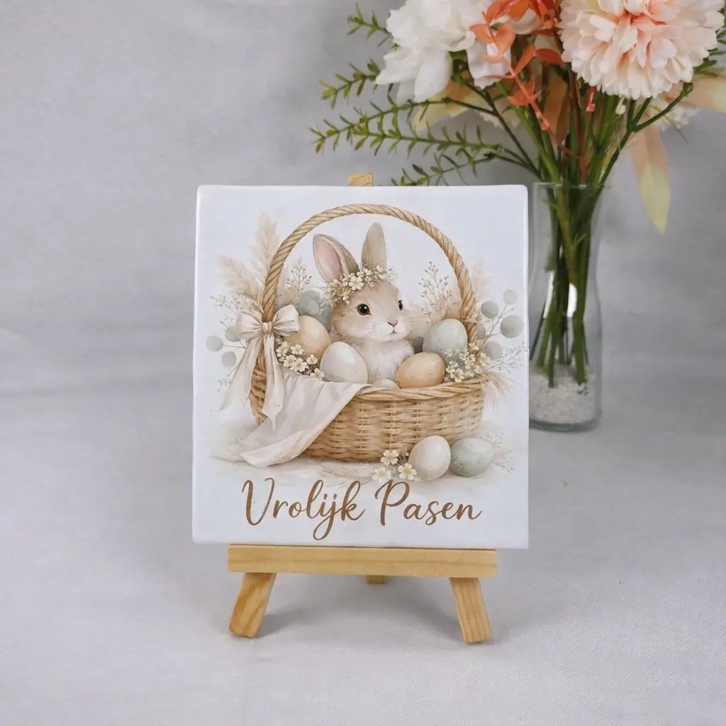 Tegel met afbeelding pasen