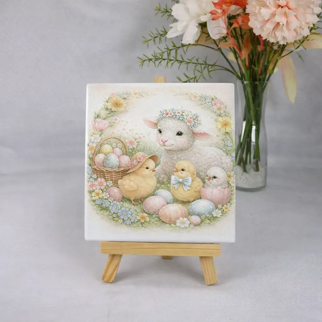 Tegel met afbeelding pasen