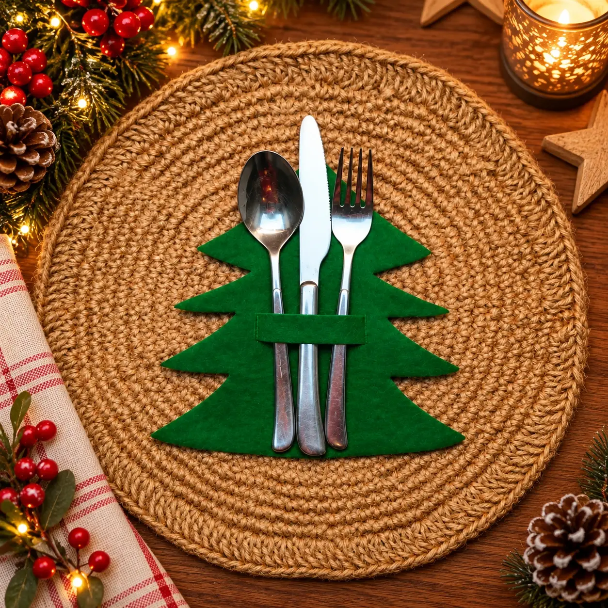 Bestekhouder kerstboom