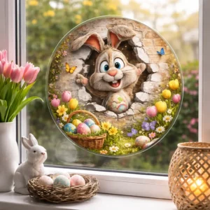 Raamsticker pasen paashaas