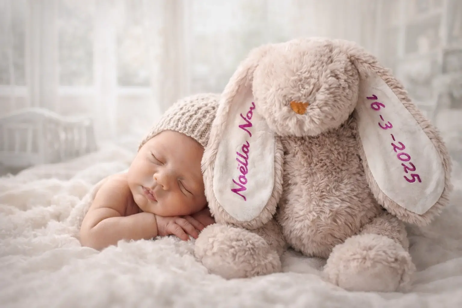 sfeerfoto knuffel met naam | Ramoontjes plotterfun