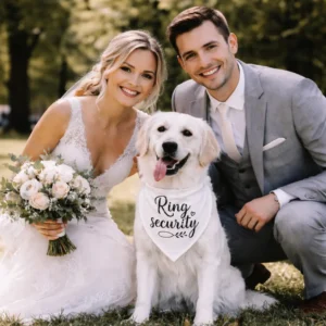 Hondenbandana trouwen