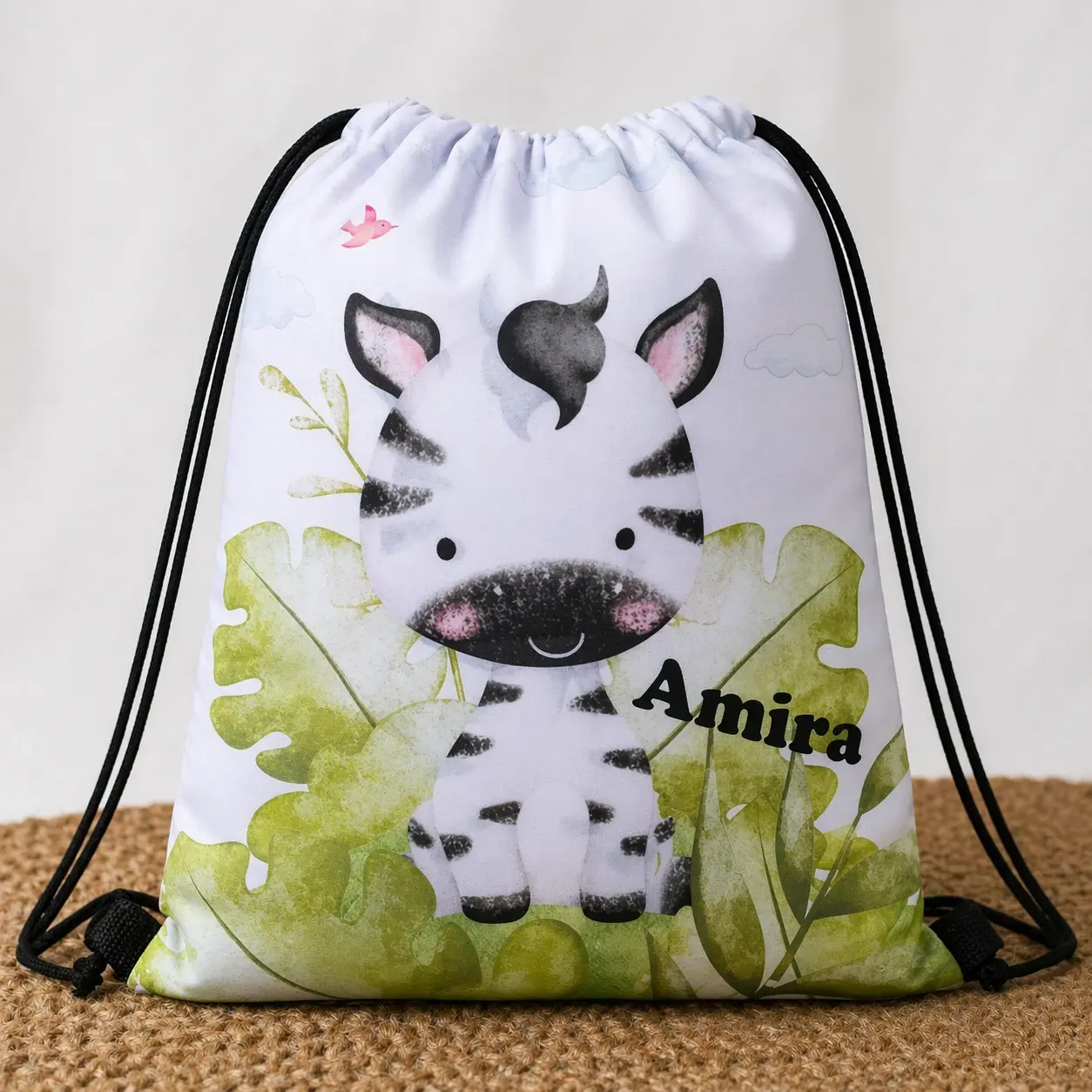 Rugzak met naam zebra