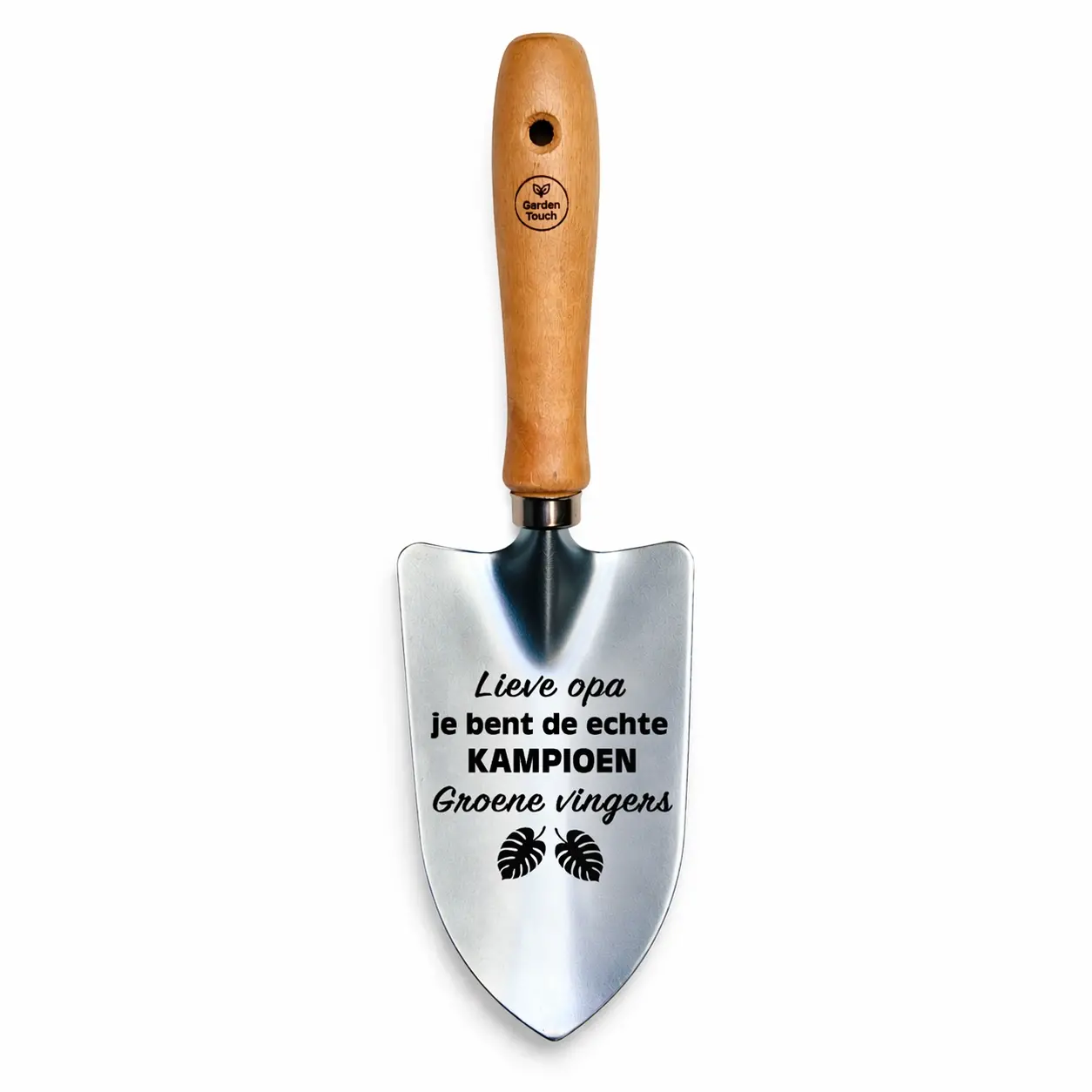 Tuinschep met tekst