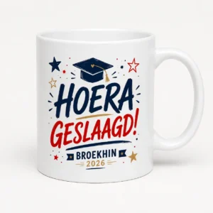 geslaagd cadeau mok met afbeelding