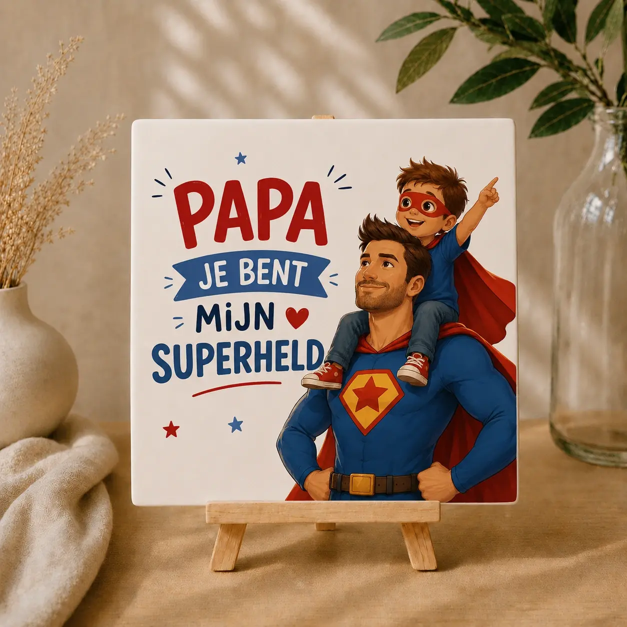 Tegel met tekst voor Vaderdag | Origineel Vaderdag cadeau - Afbeelding 3