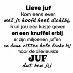 Lieve juf