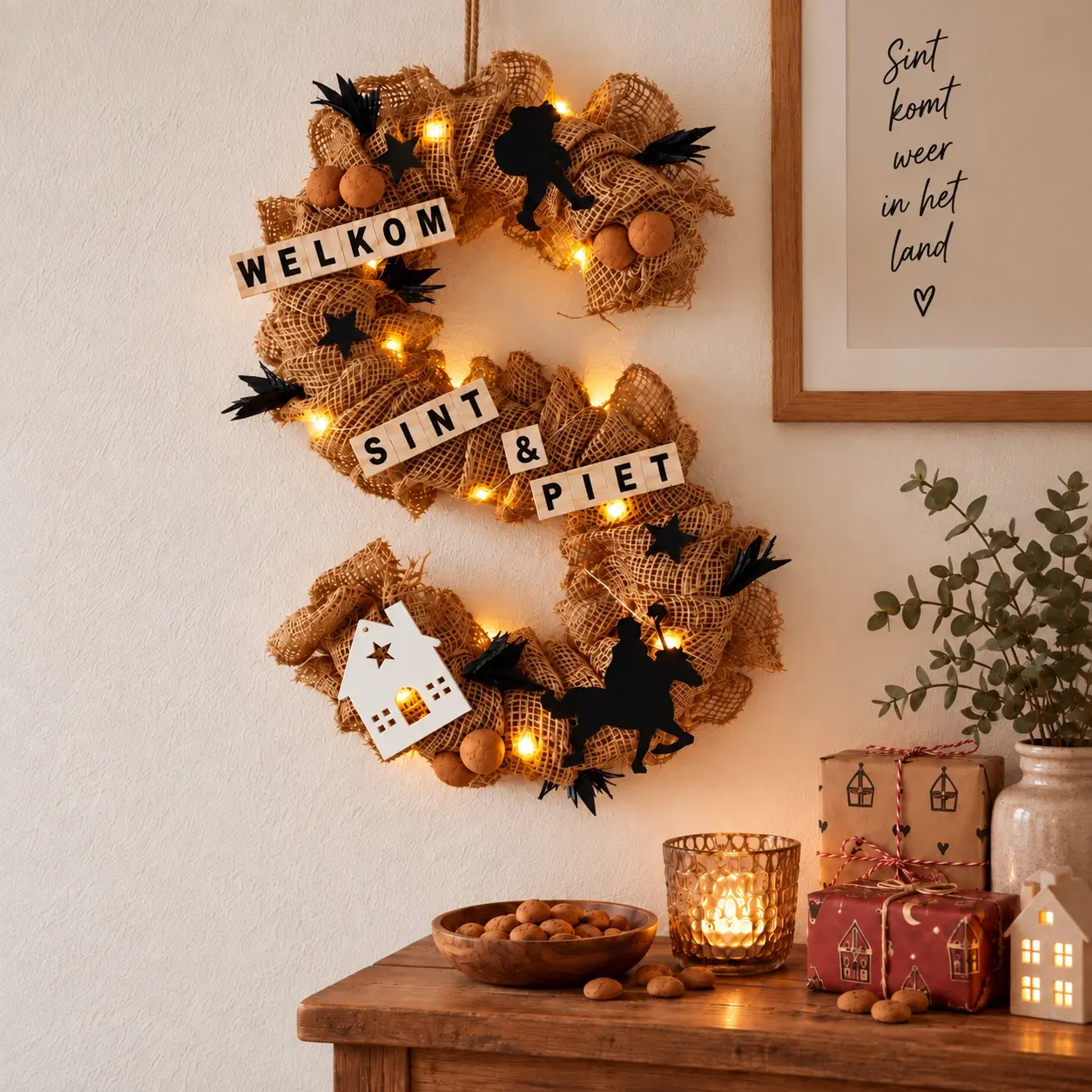 Sinterklaaskrans groot sfeerfoto